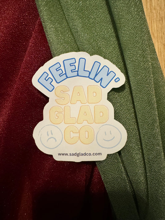 Sad Glad Co Logo Sticker