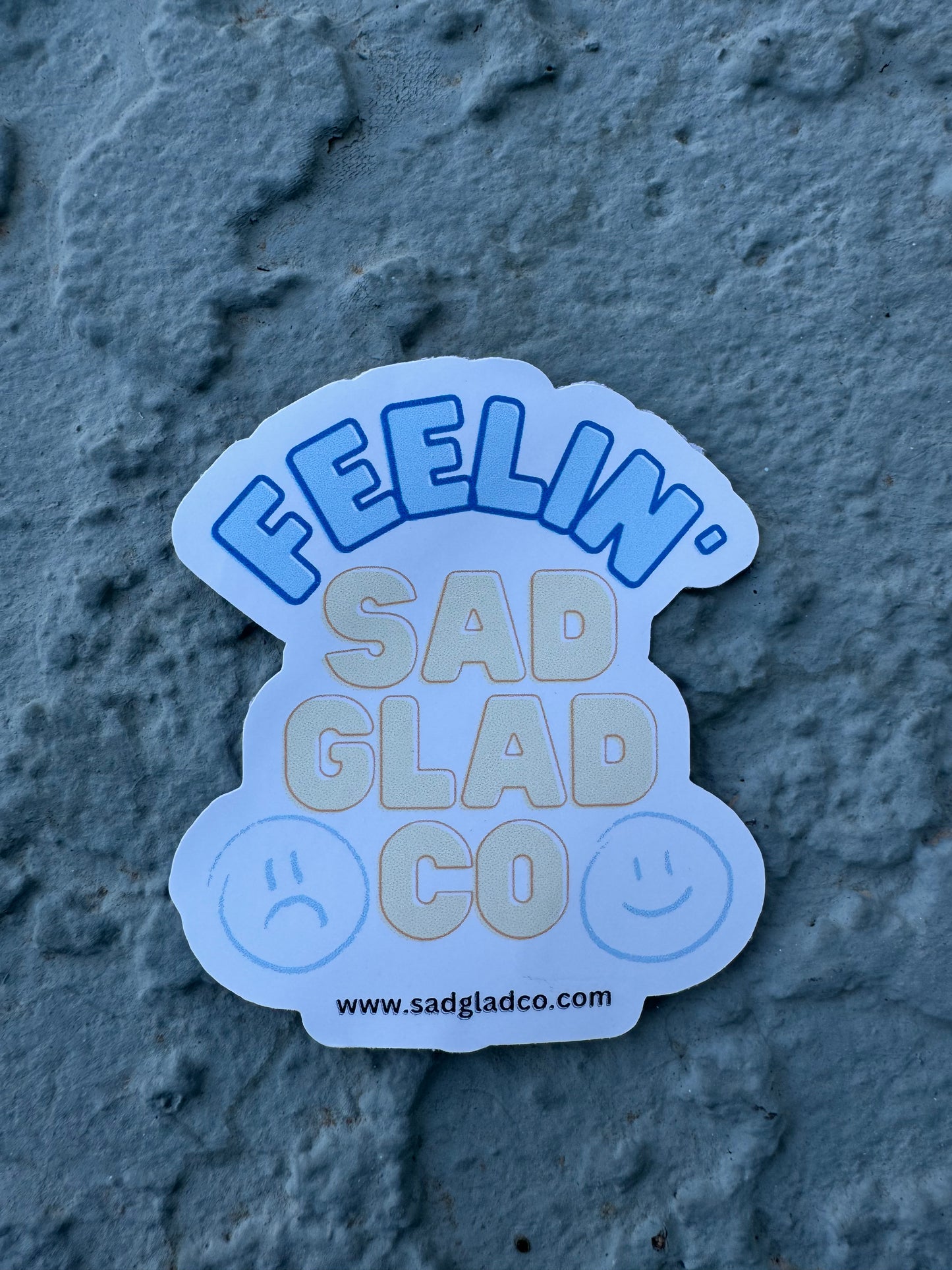 Sad Glad Co Logo Sticker